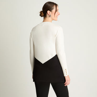 Sweater Manga Larga Bitono Crudo Lorenzo Di Pontti