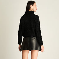 Tejido Chenille Holgado Negro