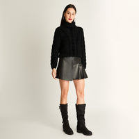 Tejido Chenille Holgado Negro