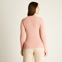 Sweater Rosado con Detalles Decorativos