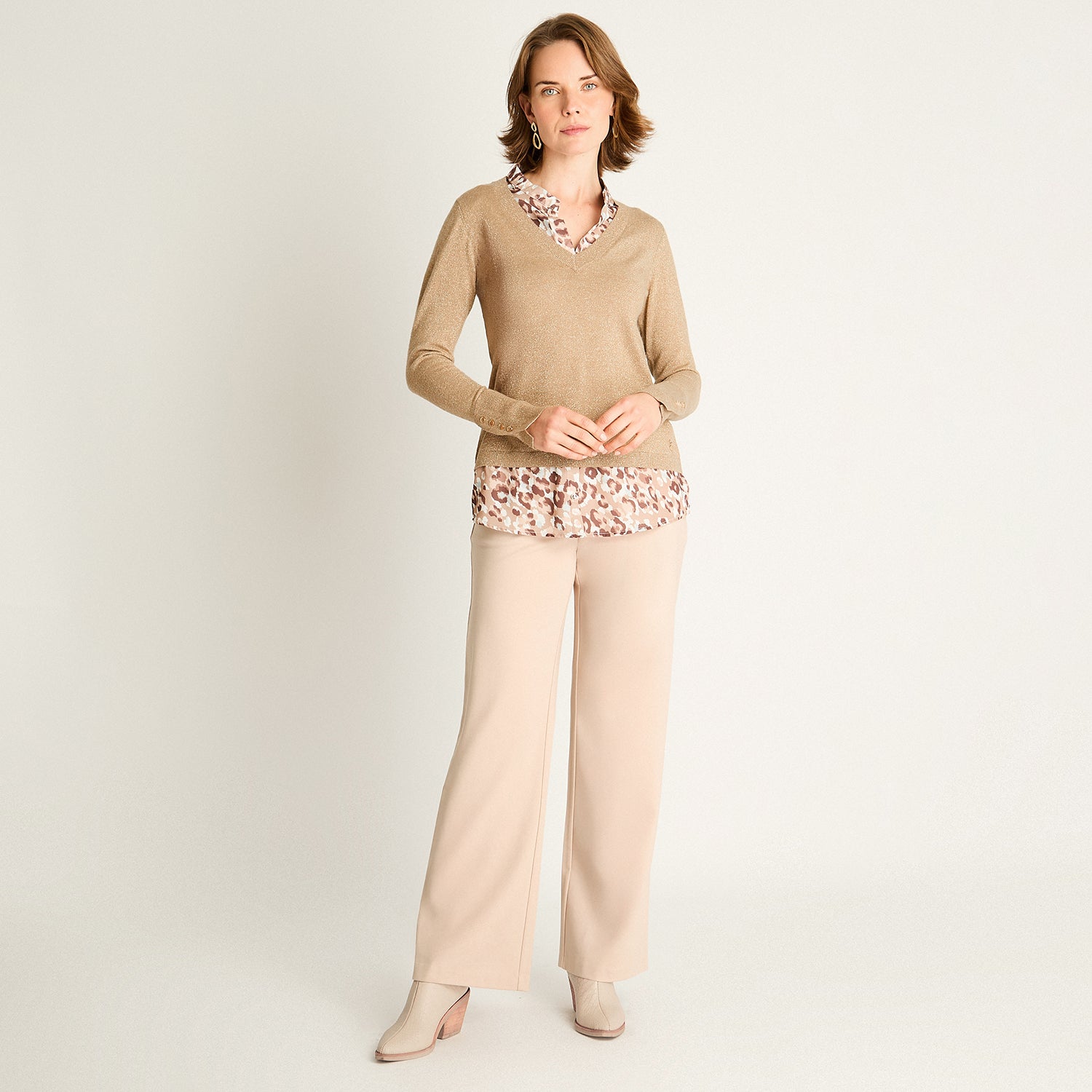 Sweater Beige Twin Set