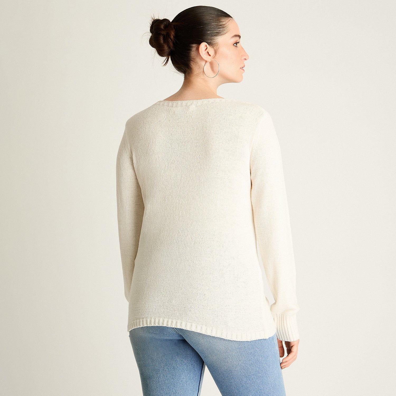 Sweater Crudo Punto Fino