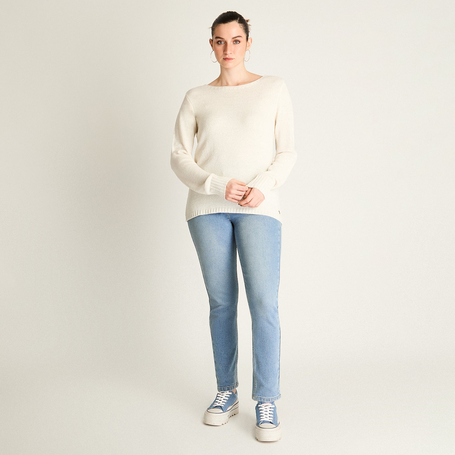 Sweater Crudo Punto Fino