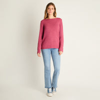 Sweater Magenta Punto Fino