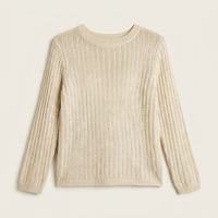Sweater Beige Liviano en plano