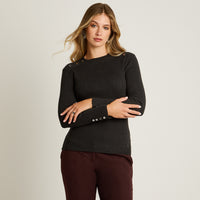 Sweater Marengo Manga Larga Elasticidad Media Sin Forro Calce Normal Tela Tejido