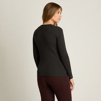 Sweater Marengo Manga Larga Elasticidad Media Sin Forro Calce Normal Tela Tejido