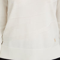 Sweater Escote Redondo con Lurex Crudo