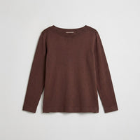 Sweater con Aplicación de Strass Café en plano