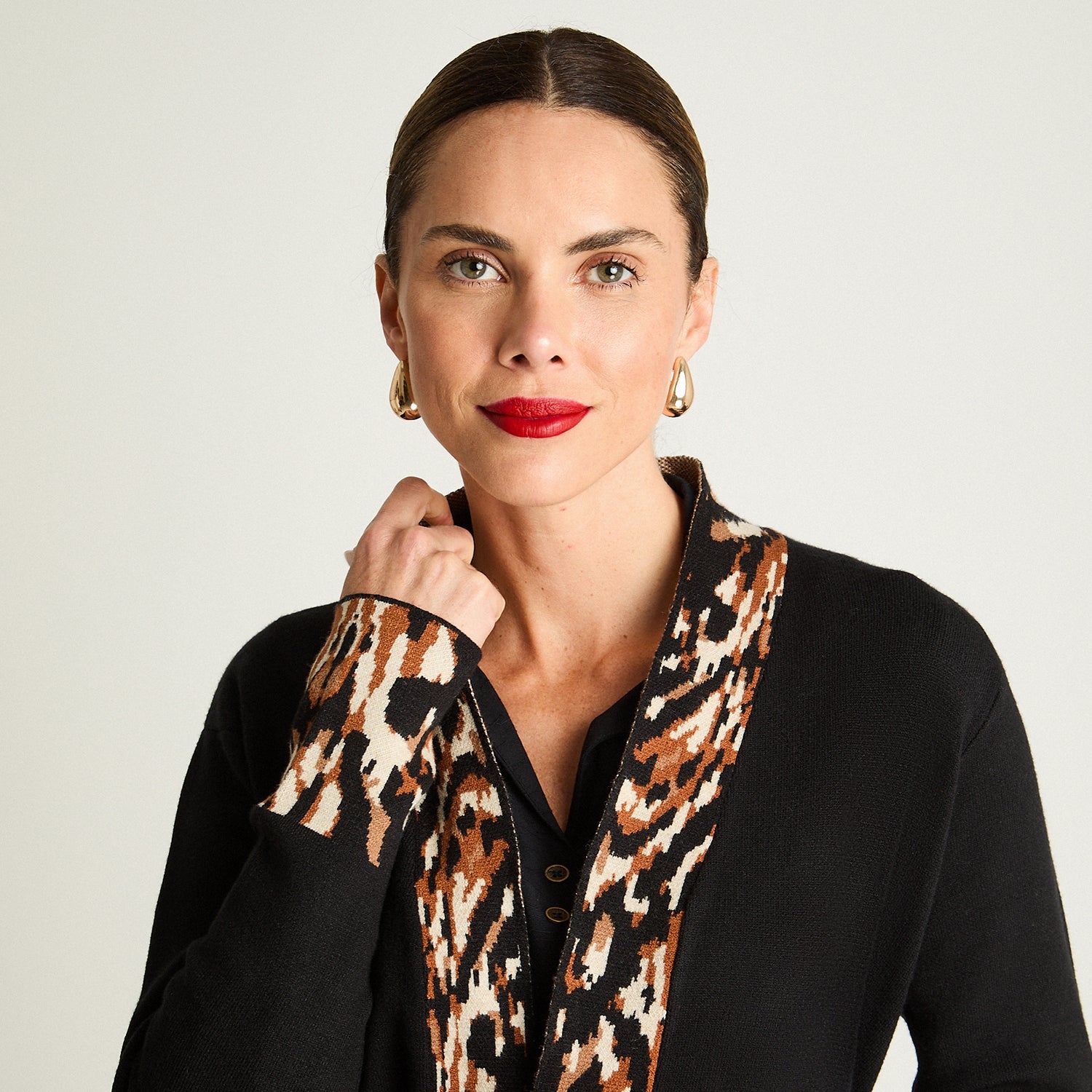 Tapado Jacquard Lazo Pu Negro Curvi