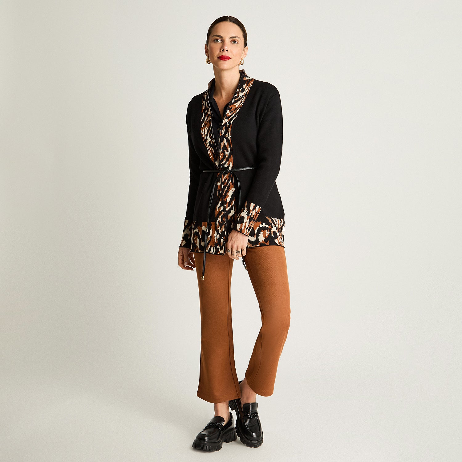 Tapado Jacquard Lazo Pu Negro Curvi