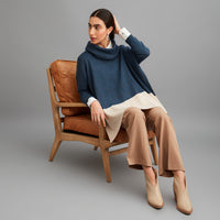 Poncho de Alpaca Cuello Alto