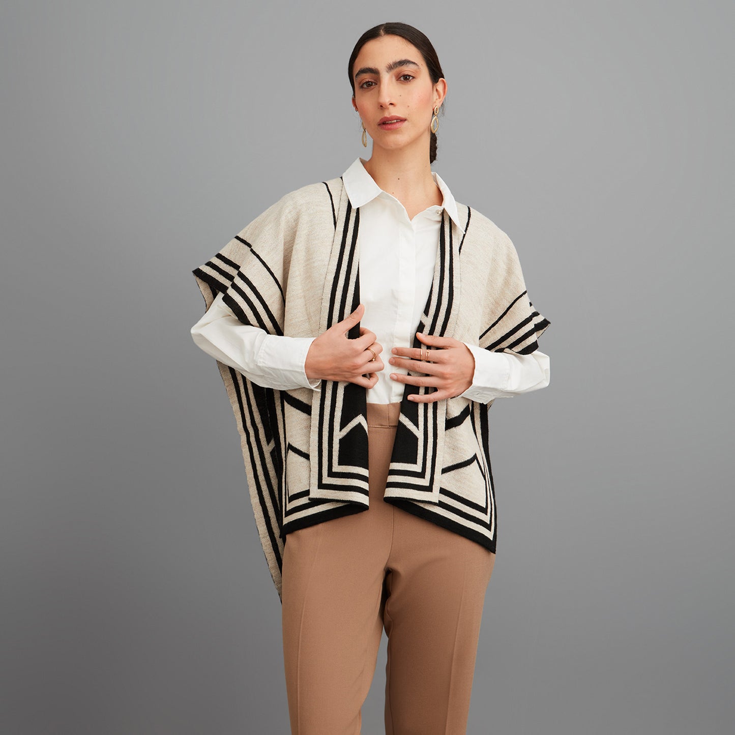Ruana Arena Alpaca Diseño - Lorenzo di Pontti