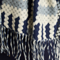 Poncho Azul No Aplica Elasticidad Media Sin Forro Calce Normal Tela Tejido