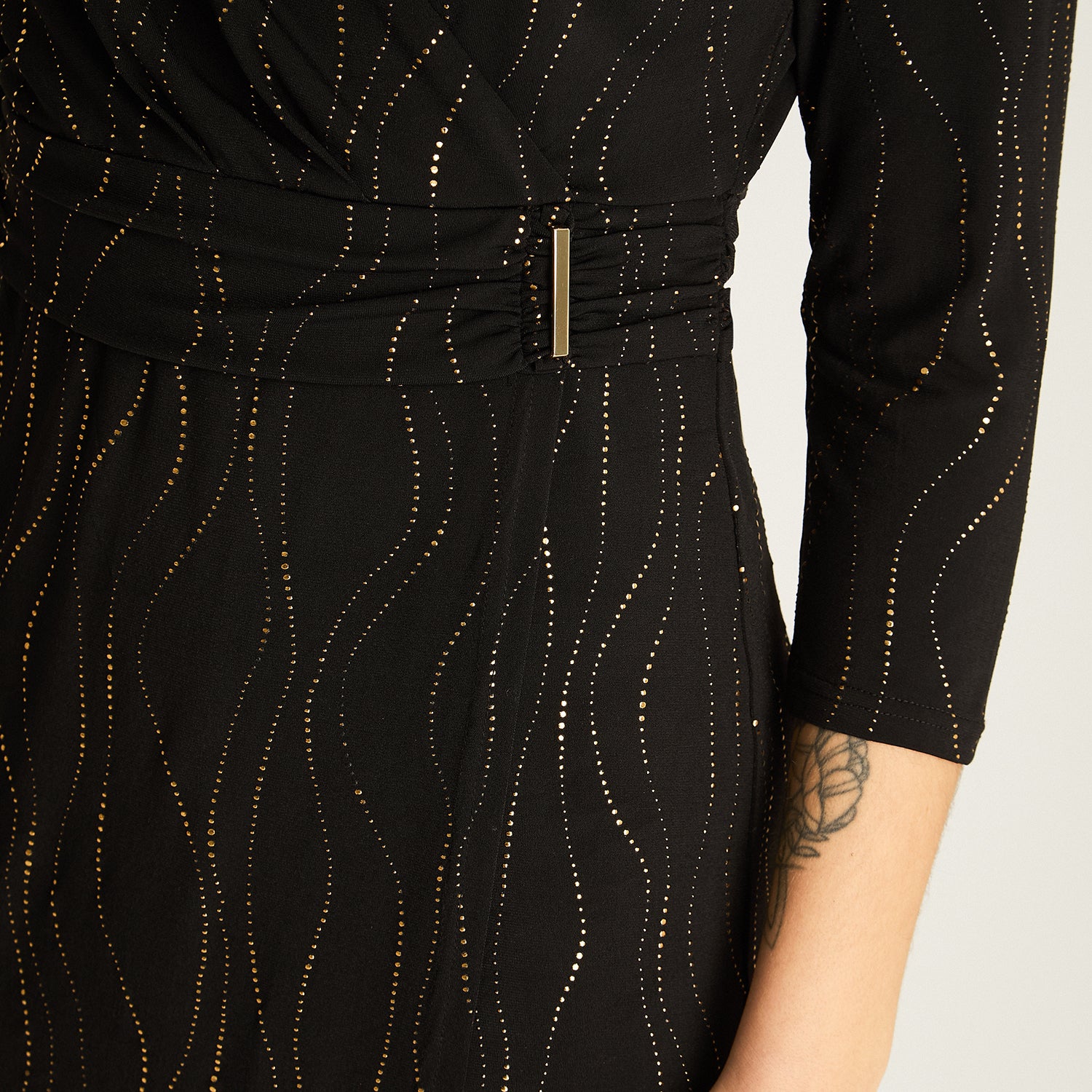 Vestido Negro con Brillos