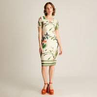 Vestido Corto Verde Tropical