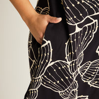 Vestido Corto Negro Elasticidad Media Sin Forro Calce