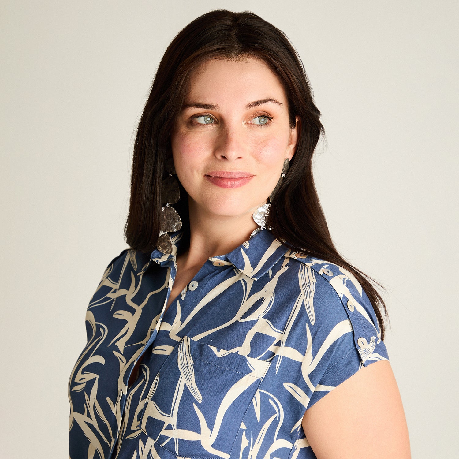 Vestido Corto Indigo Elasticidad Media Sin Forro Calce