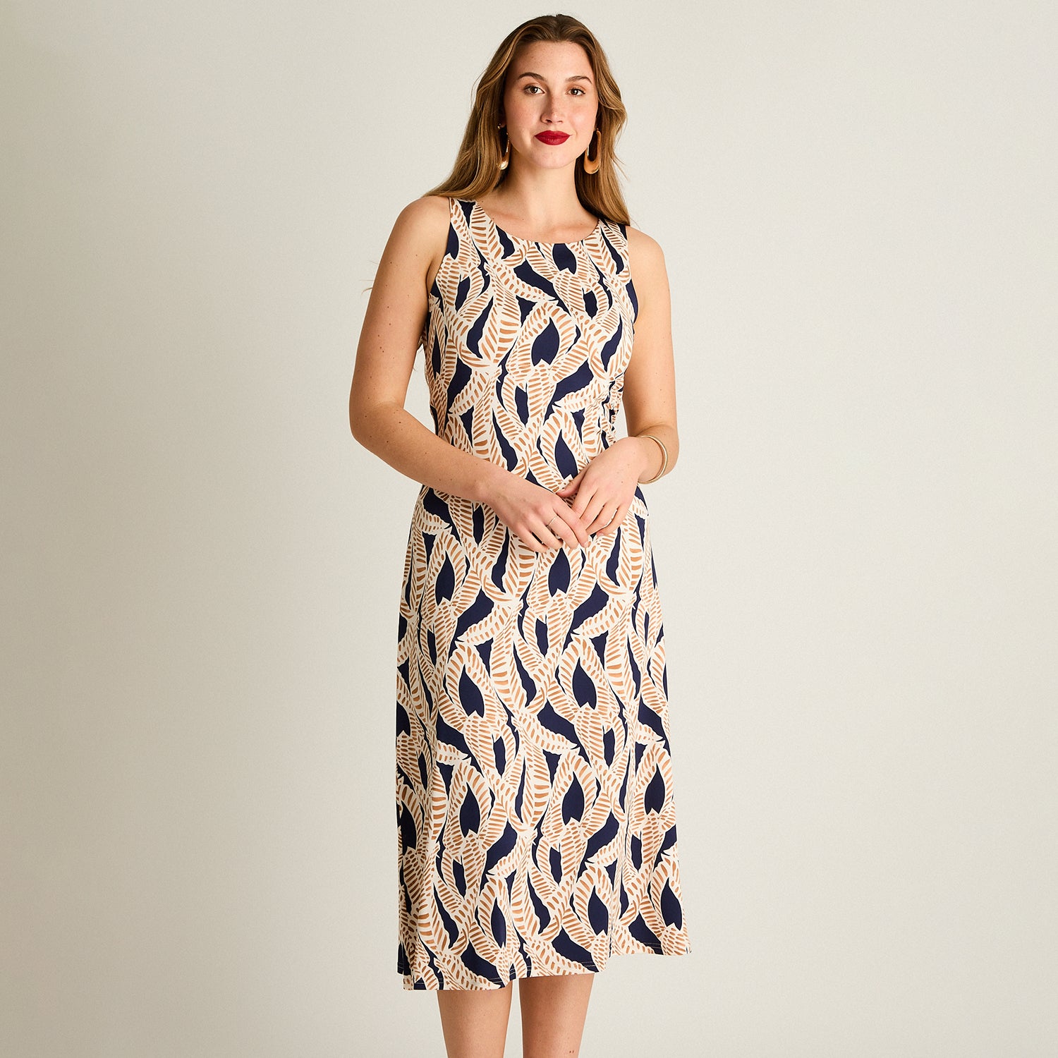 Vestido Maxi Azul Estampado