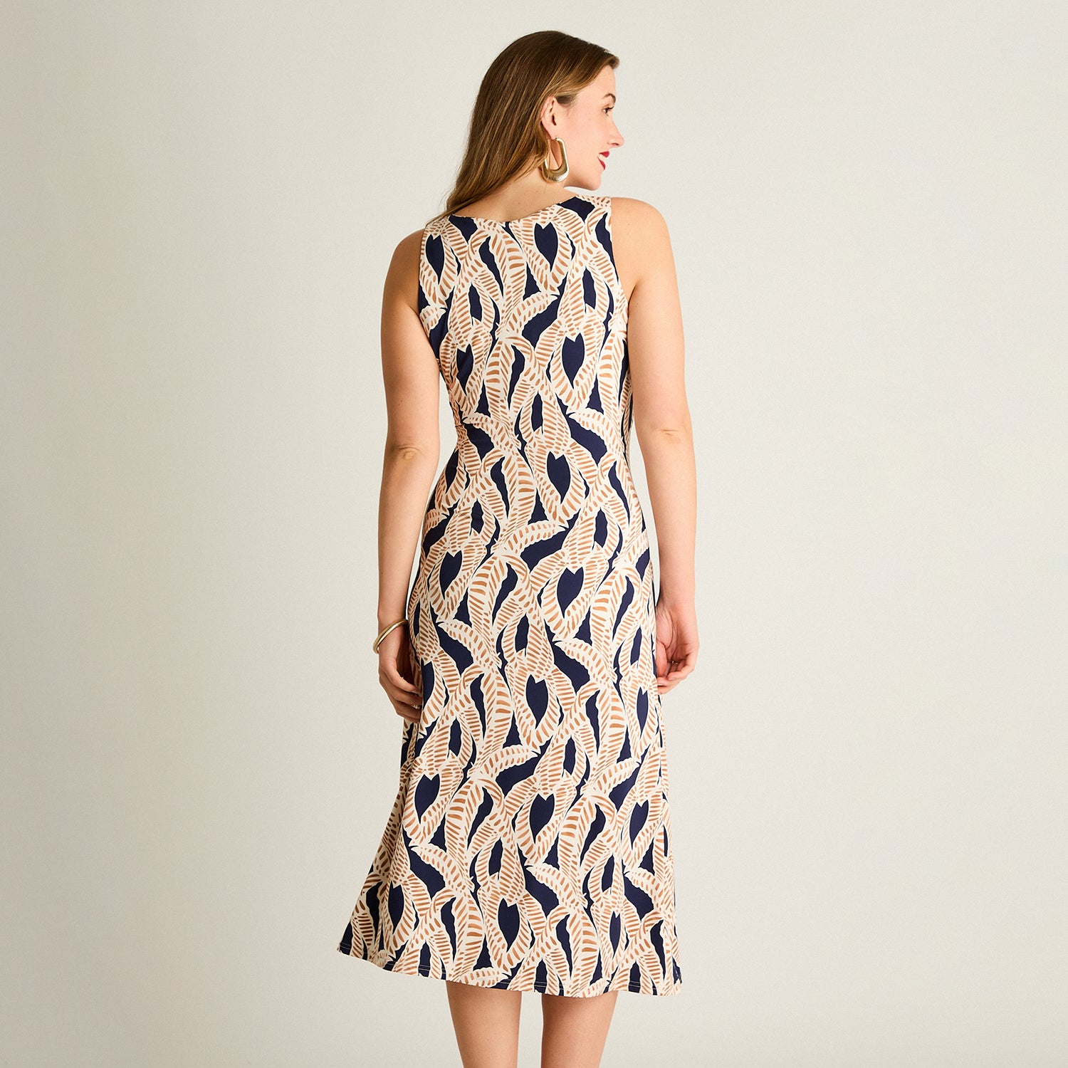 Vestido Maxi Azul Estampado