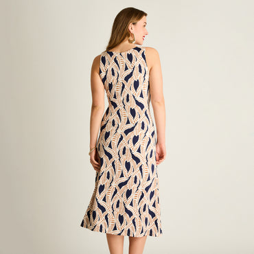 Vestido Maxi Azul Estampado