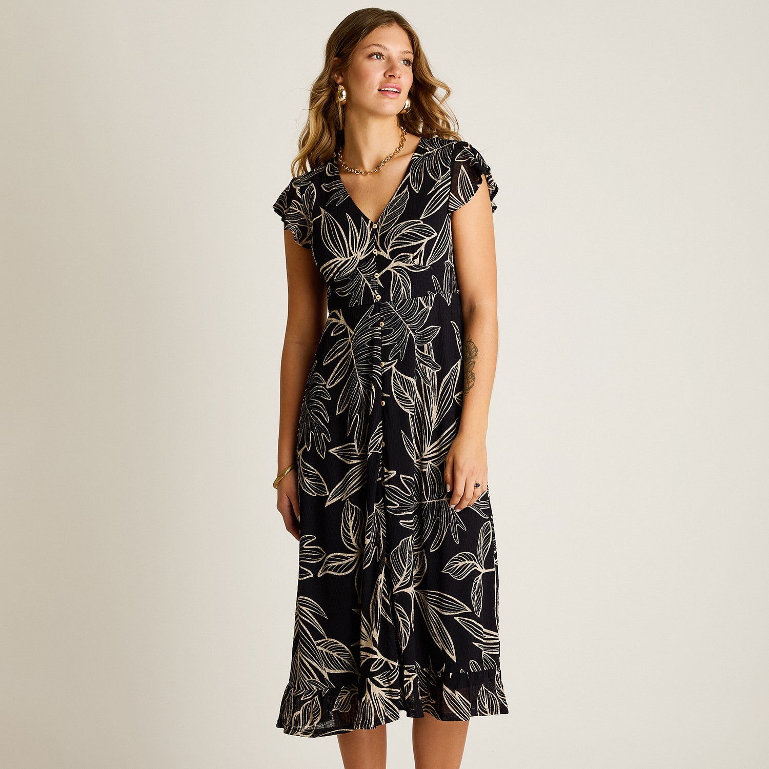 Vestido Maxi Azul Muy elasticado Con Forro Calce Normal