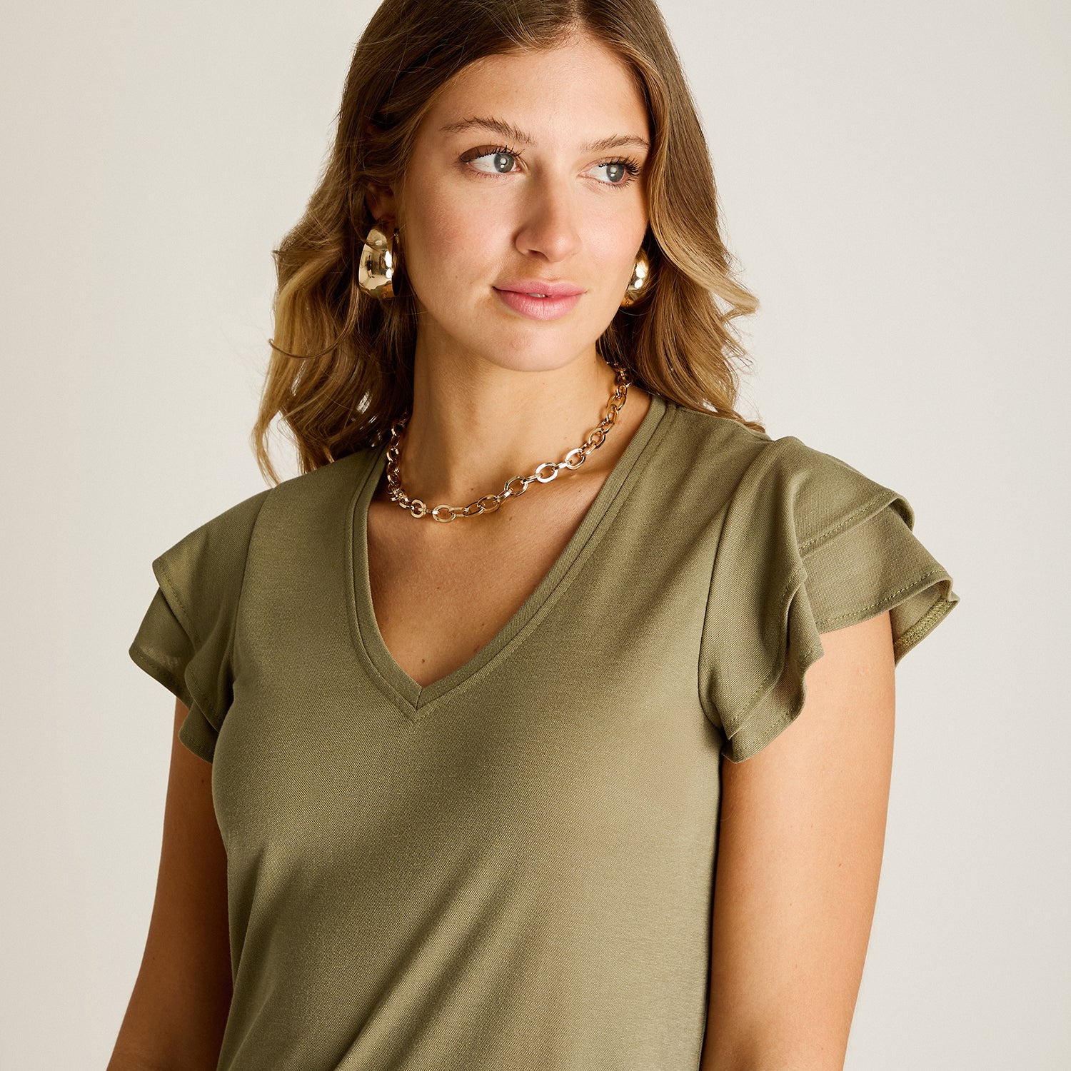 Vestido Maxi Verde Baja elasticidad Sin Forro Calce Ajustado