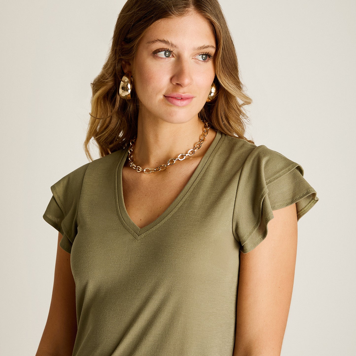 Vestido Maxi Verde Baja elasticidad Sin Forro Calce Ajustado