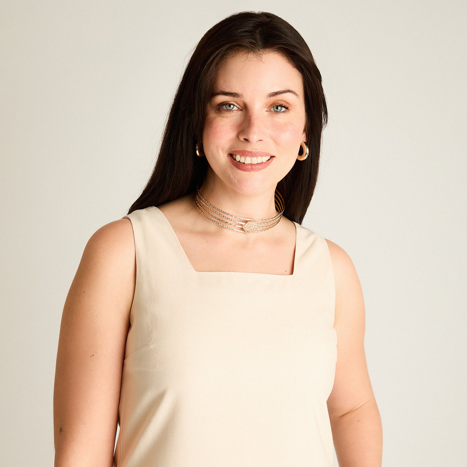 Vestido Maxi Arena No Elasticado Sin Forro Calce Holgado