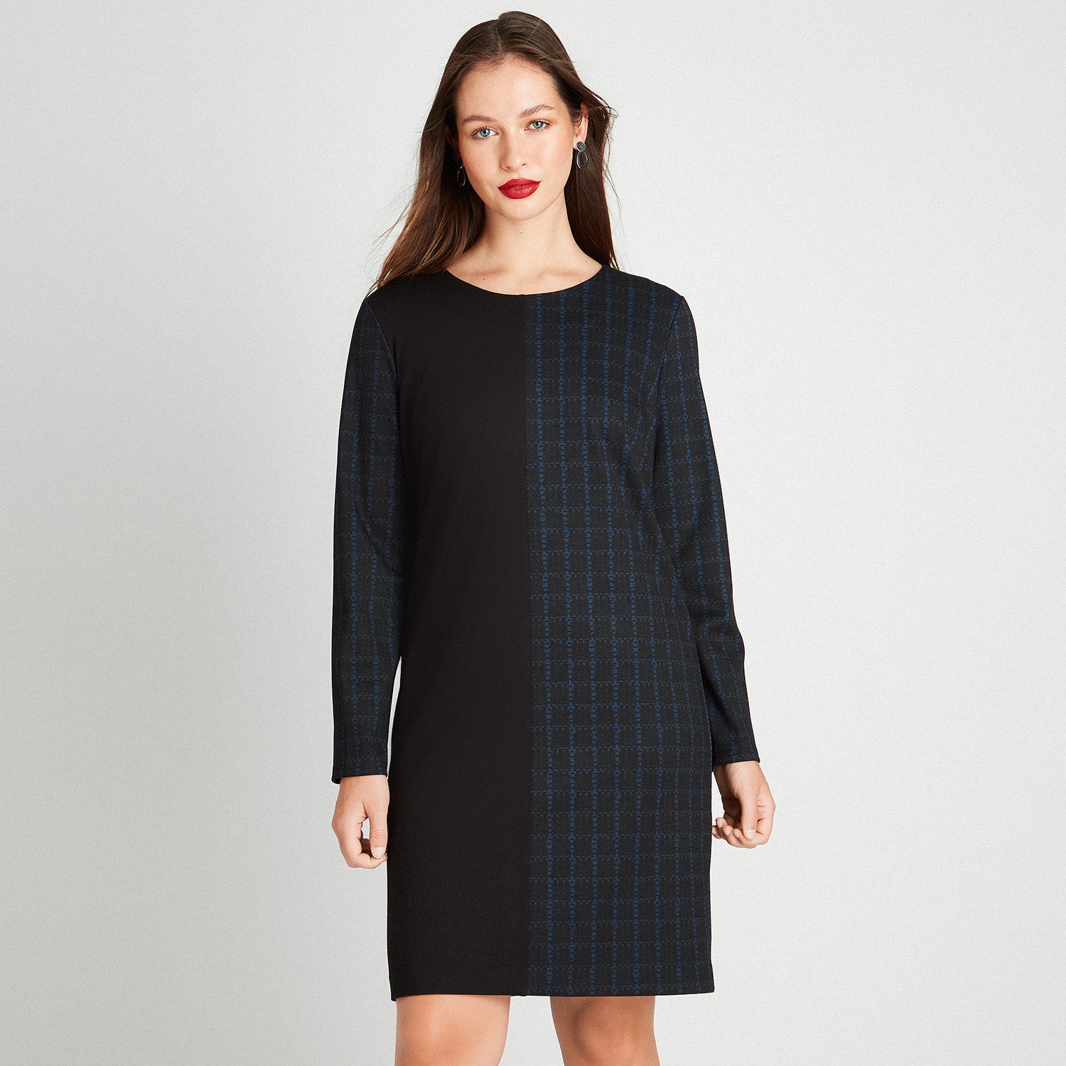 Vestido Negro Print Localizado - Lorenzo di Pontti