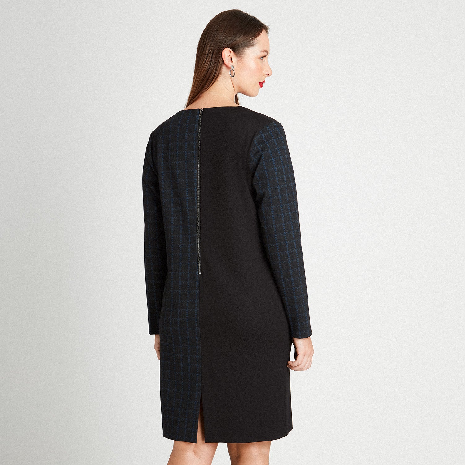 Vestido Negro Print Localizado - Lorenzo di Pontti
