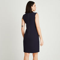 Vestido Azul Midi Sin Manga - Lorenzo di Pontti
