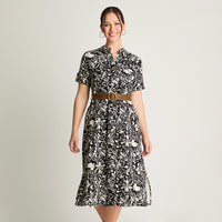 Vestido Midi Estampado Negro Curvi