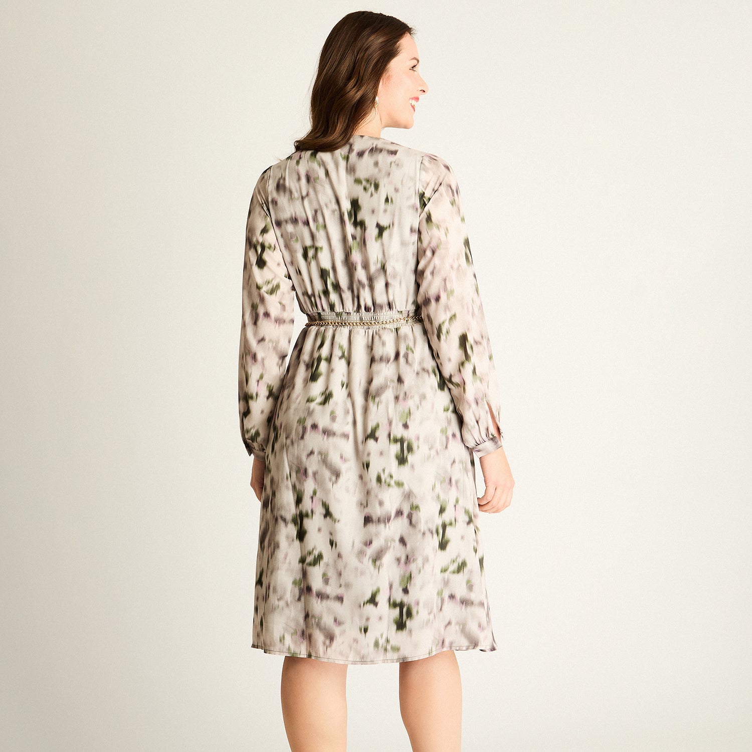 Vestido Midi Arena Estampado