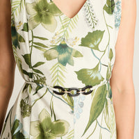 Vestido Midi Verde con Toque Natural y Fresco
