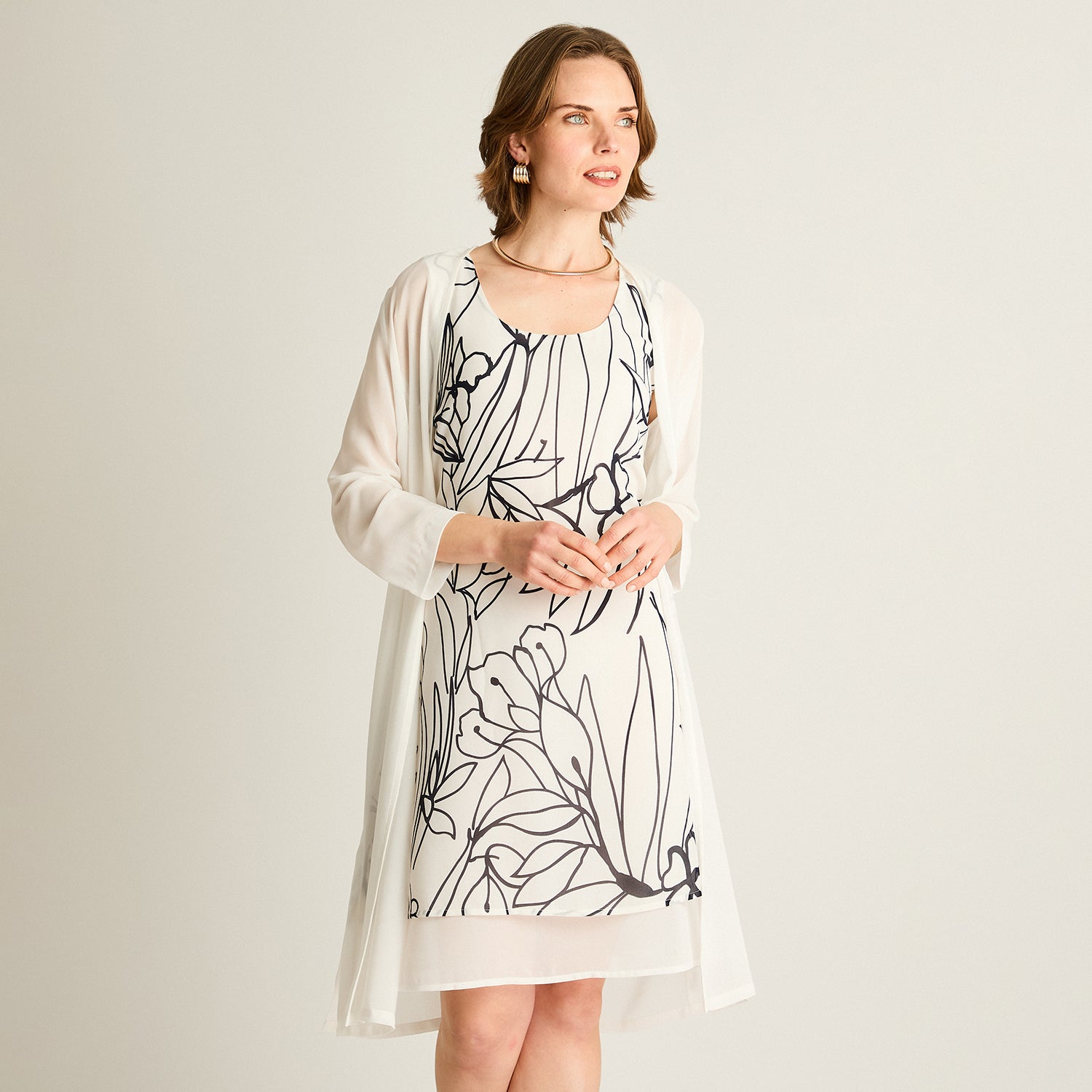 Vestido Midi Crudo