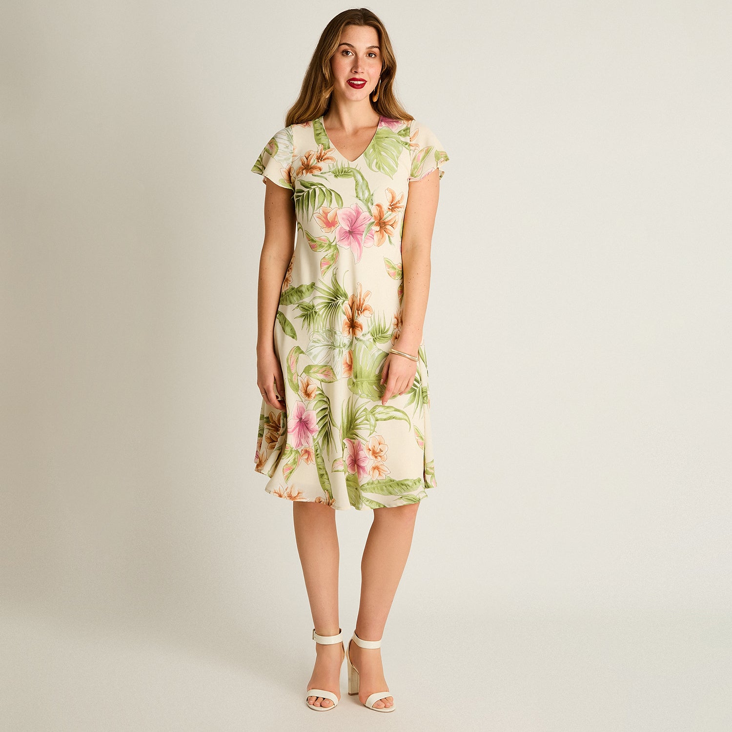 Vestido Midi Verde Con Forro