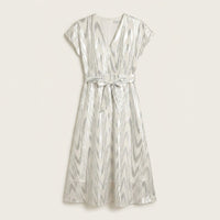 Vestido Midi Brillante Plata en plano