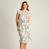 Vestido Midi Negro Lino