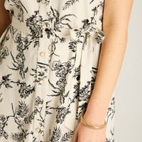 Vestido Midi Negro Lino