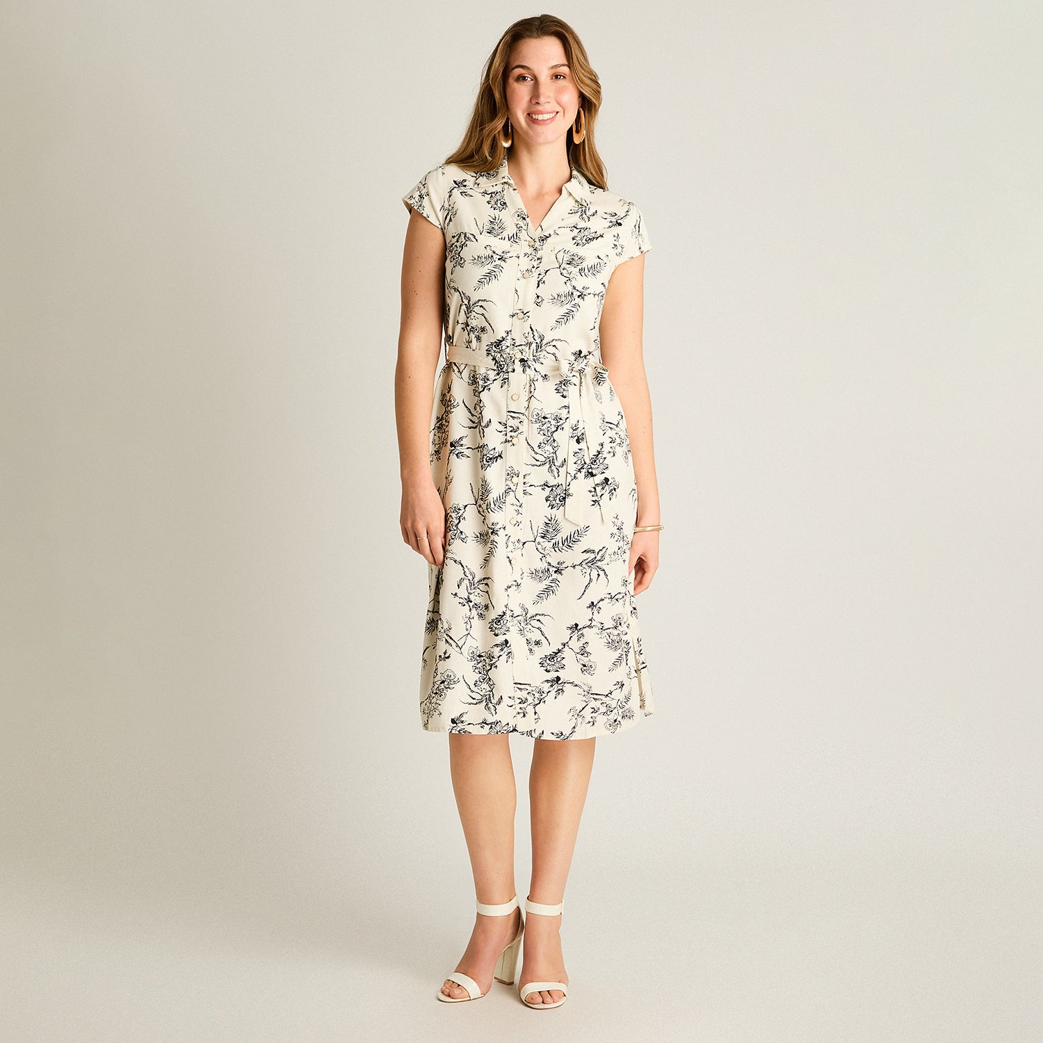 Vestido Midi Negro Lino