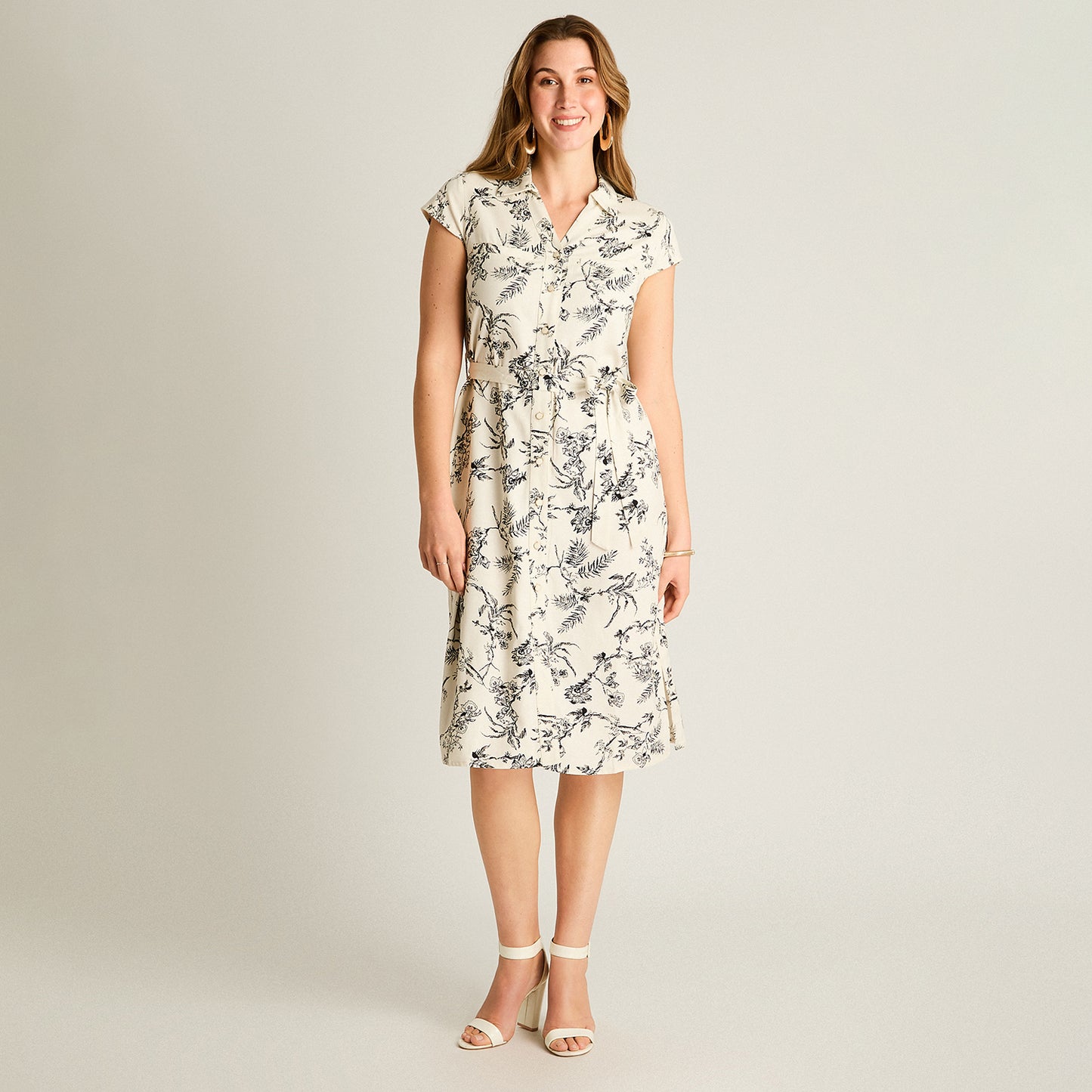 Vestido Midi Negro Lino