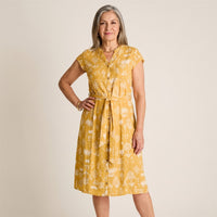 Vestido Midi Mostaza en modelo adulta
