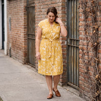 Vestido Midi Mostaza – Fresco, cómodo y de Calce normal lifestyle