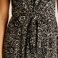 Vestido Midi Negro Muy elasticado Sin Forro Calce Normal