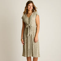 Vestido Midi Menta Muy elasticado Sin Forro Calce Normal