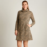 Vestido Midi Camel Midi Elasticidad Media Con Forro Calce Normal Tela Camant