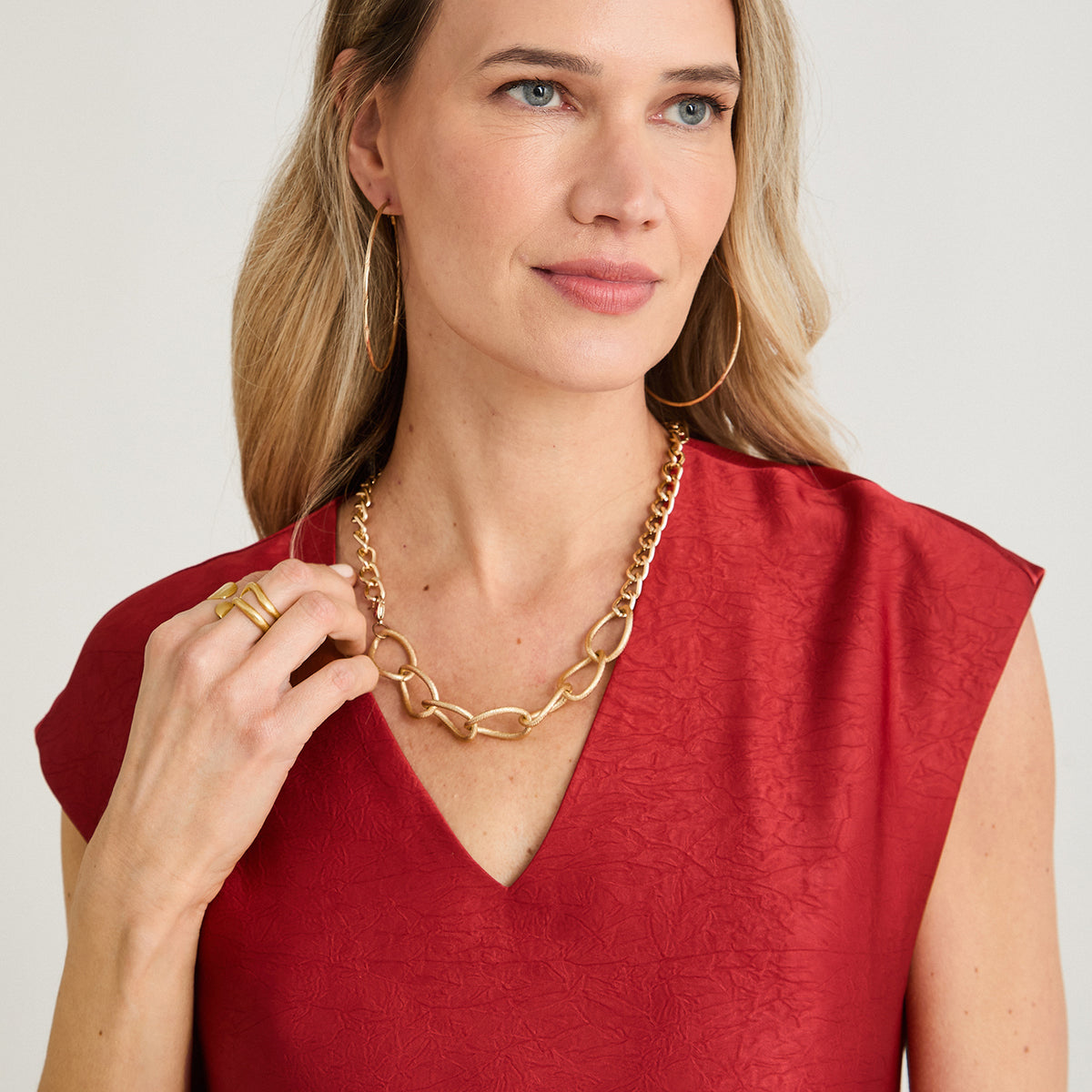 Vestido Corto sin Mangas Satin Rojo