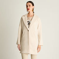 Abrigo Basico Manga Larga Beige