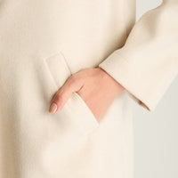 Abrigo Basico Manga Larga Beige